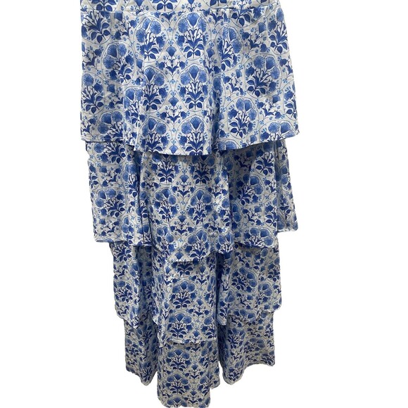 Show Me Your Mumu Meg Tiered Midi Dress Teagan Floral Size Large NWOT - Picture 4 of 7